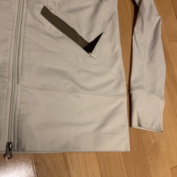 Lululemon Off White/Brown/Black Stride Luon Origami Jacket -Size 8 - Picture 3 of 16